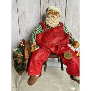 Clothtique Santa Checking His List - Possible Dreams